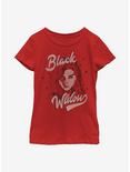 Marvel Black Widow Youth Girls T-Shirt, RED, hi-res