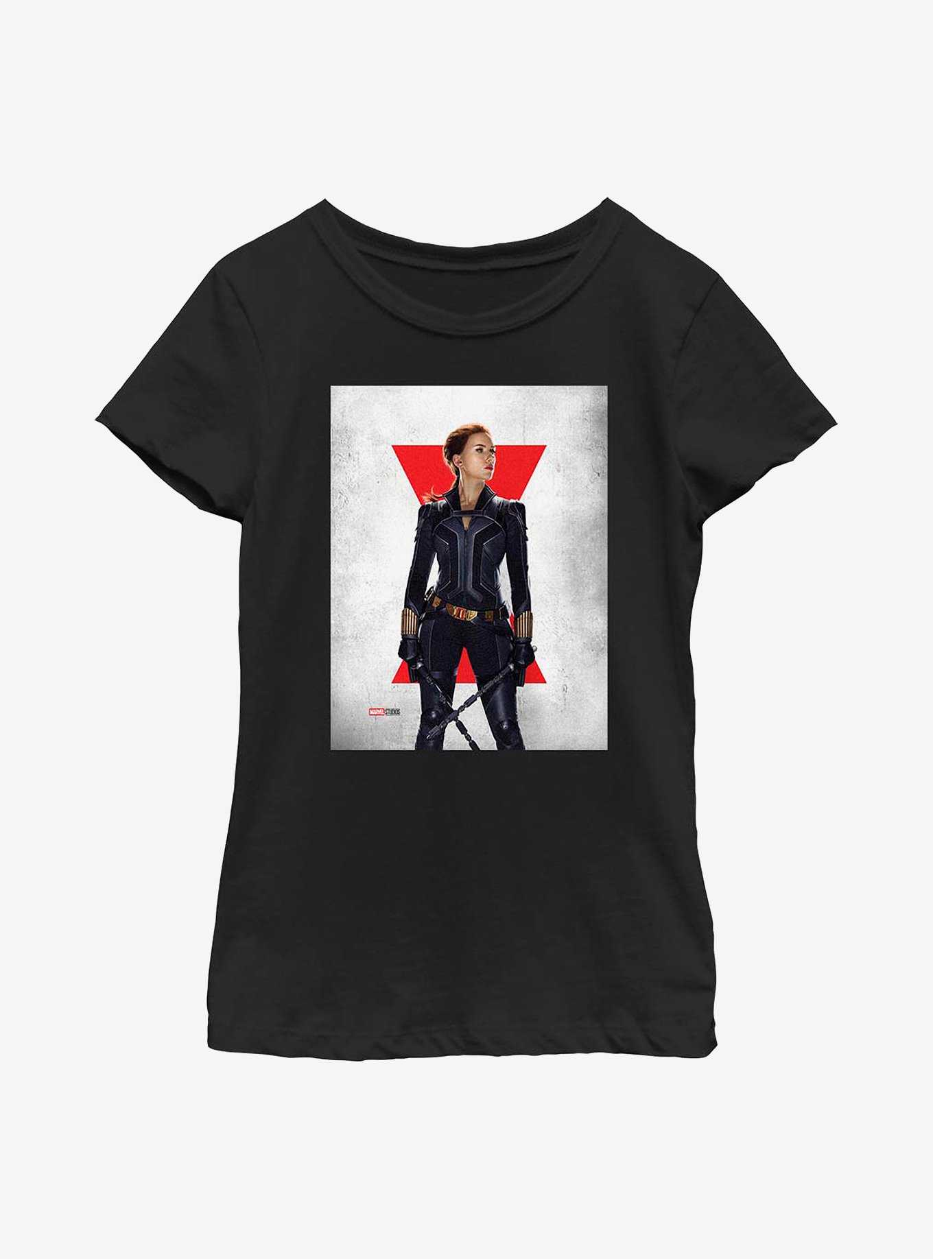 Marvel Black Widow Poster Youth Girls T-Shirt, , hi-res