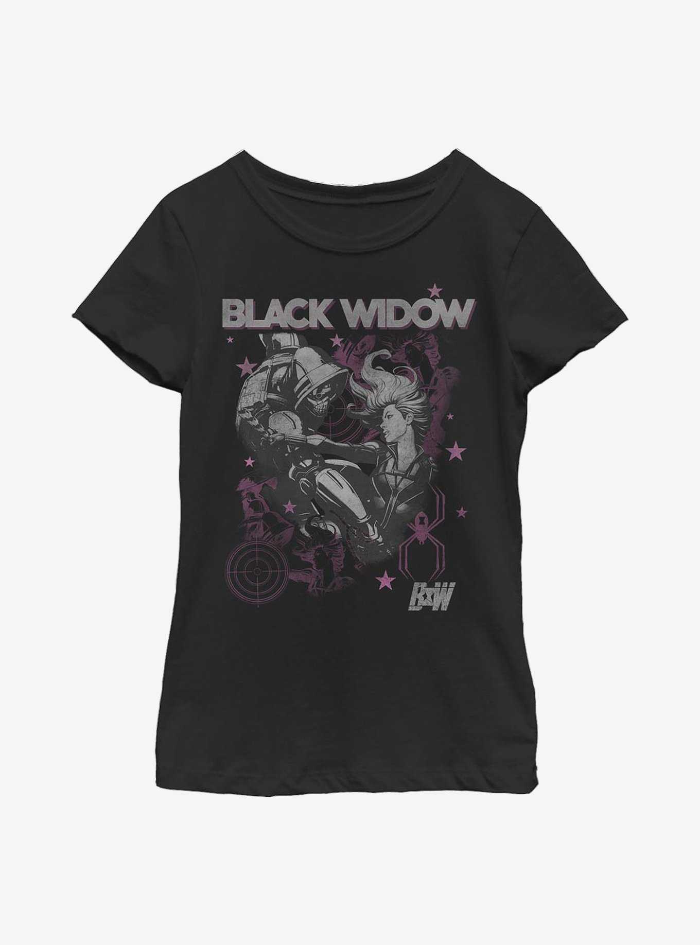 Marvel Black Widow Poster Youth Girls T-Shirt, , hi-res