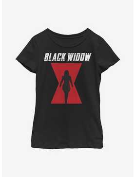 Marvel Black Widow Logo Youth Girls T-Shirt, , hi-res