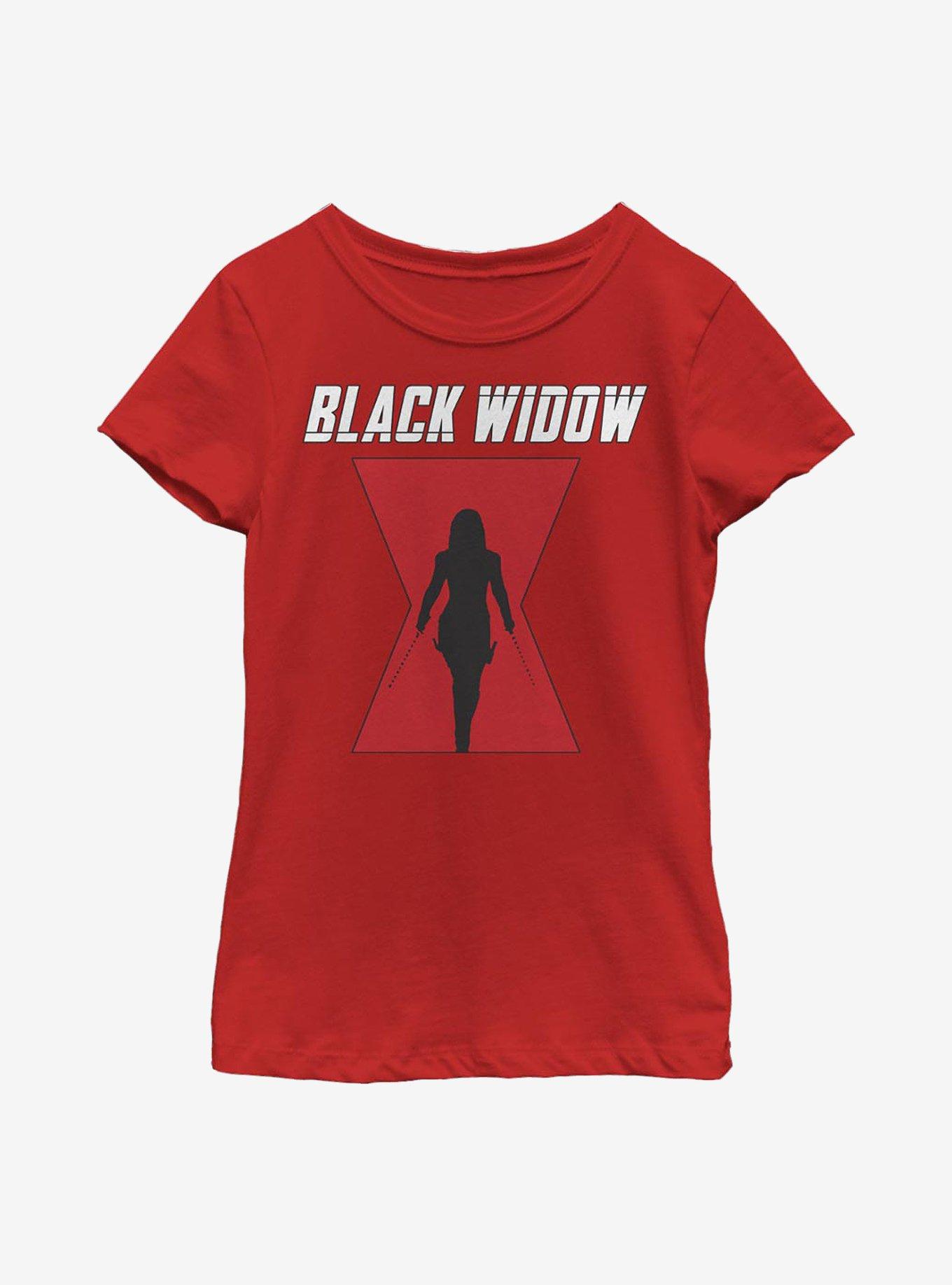 Marvel Black Widow Logo Youth Girls T-Shirt, , hi-res