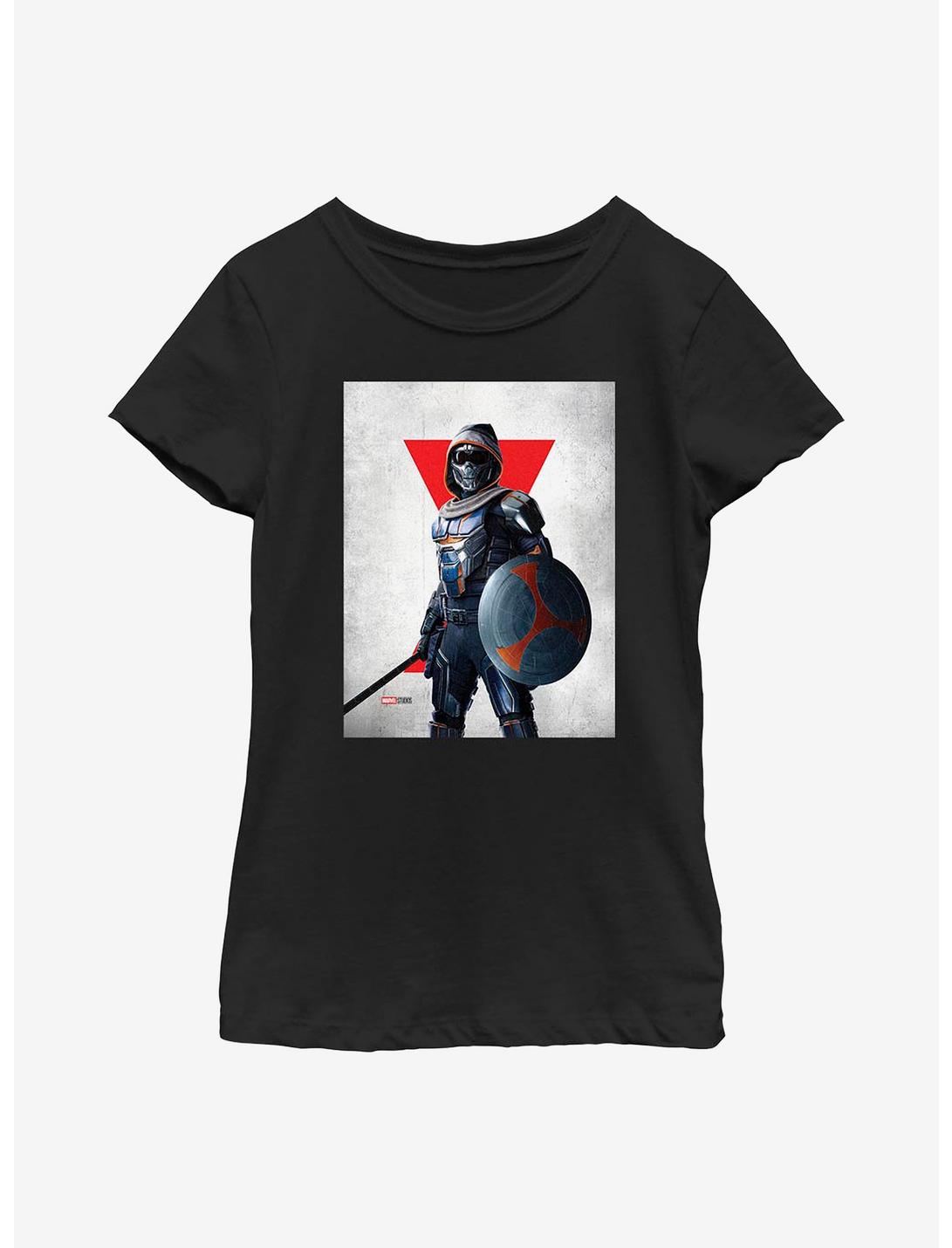 Marvel Black Widow Taskmaster Poster Youth Girls T-Shirt, BLACK, hi-res