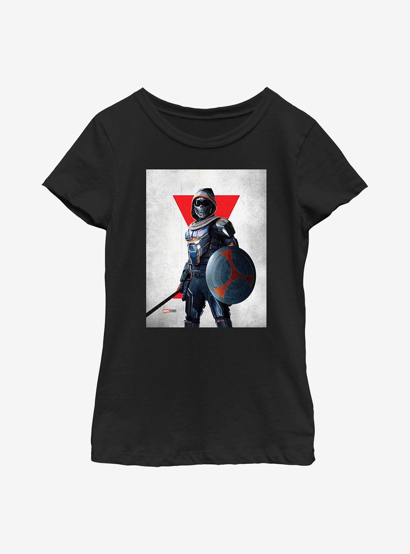 Marvel Black Widow Taskmaster Poster Youth Girls T-Shirt, BLACK, hi-res