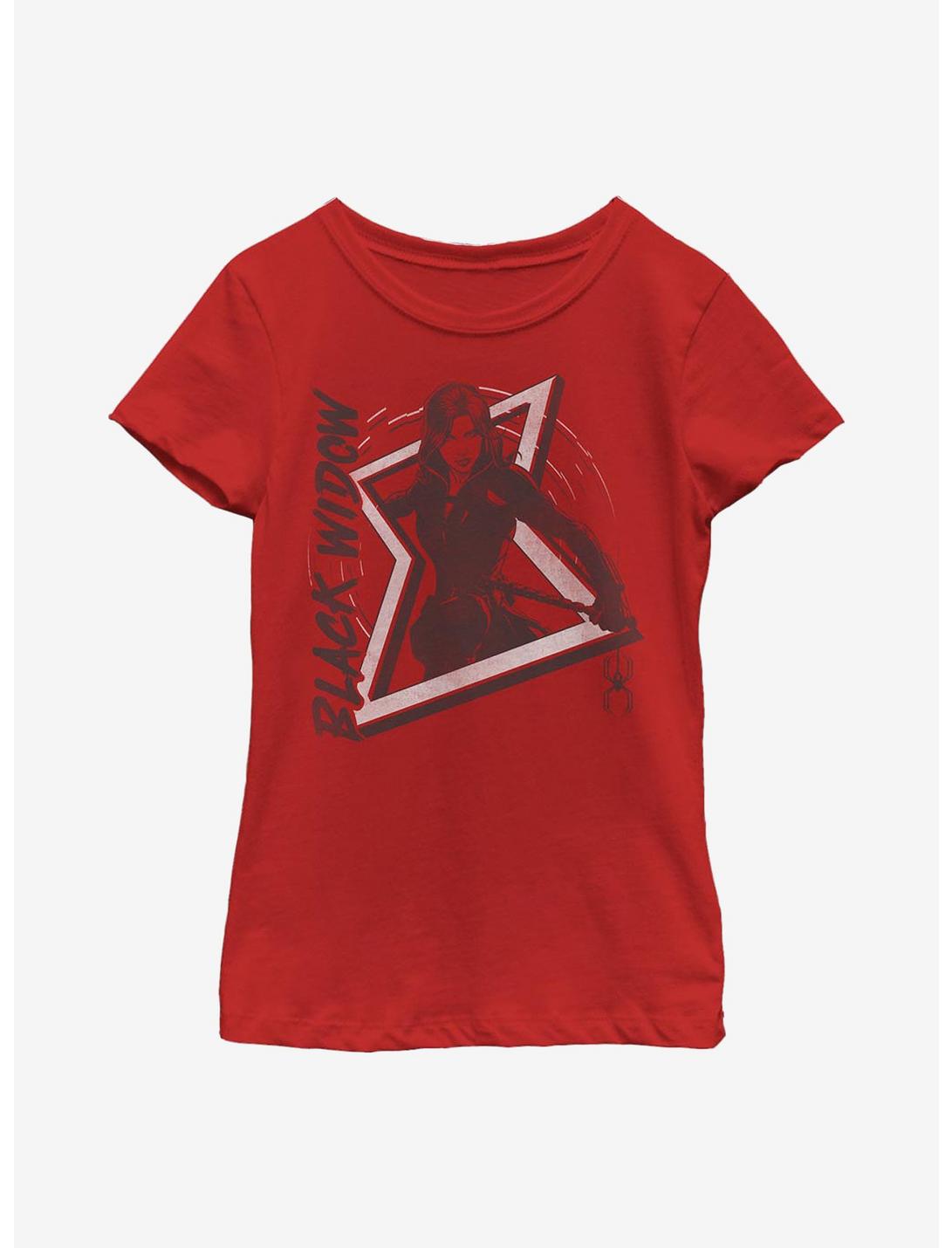 Marvel Black Widow Bite Youth Girls T-Shirt, RED, hi-res