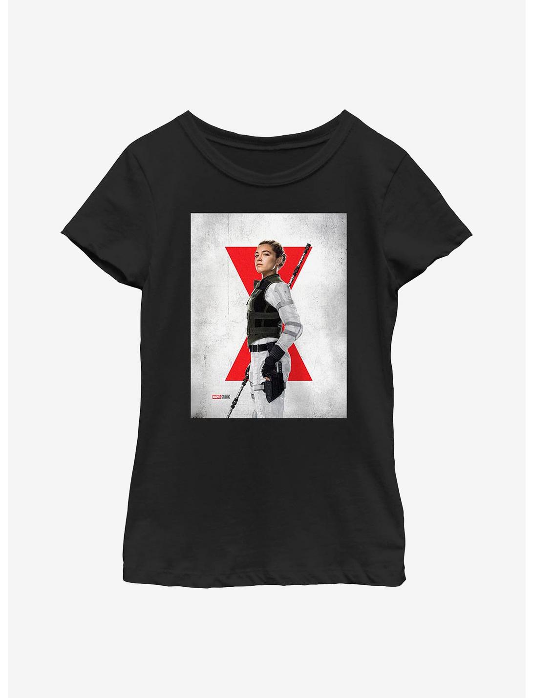 Marvel Black Widow Yelena Poster Youth Girls T-Shirt, BLACK, hi-res