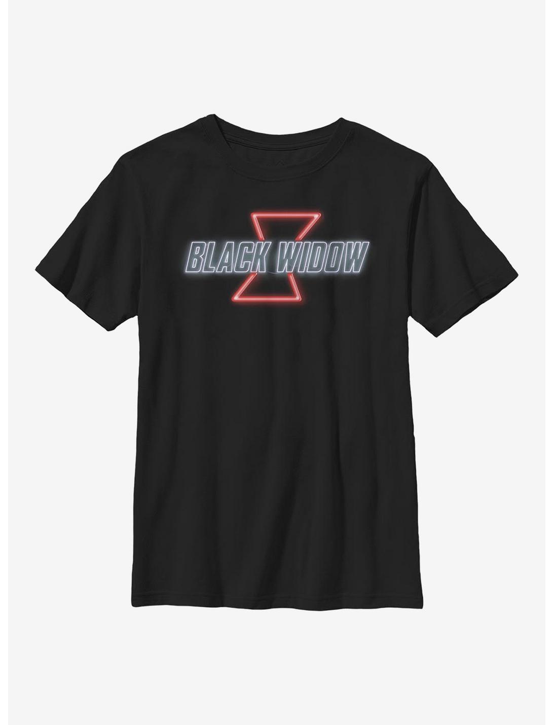 Marvel Black Widow Neon Youth T-Shirt, BLACK, hi-res