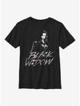 Marvel Black Widow Distress Widow Youth T-Shirt, BLACK, hi-res