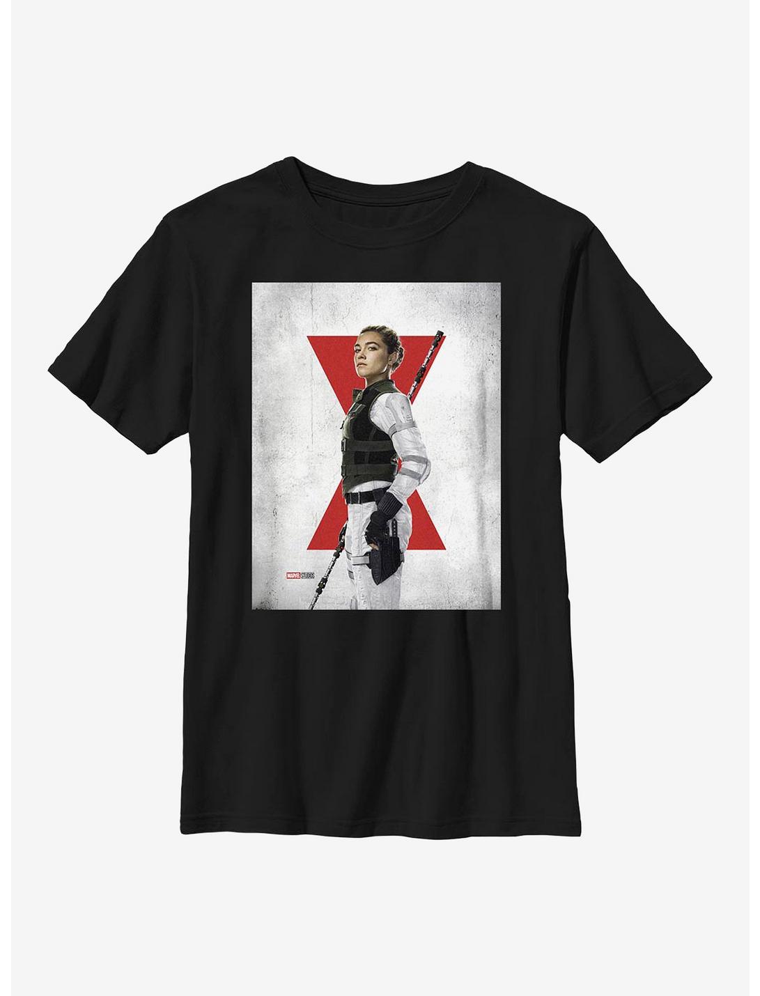 Marvel Black Widow Yelena Poster Youth T-Shirt, BLACK, hi-res