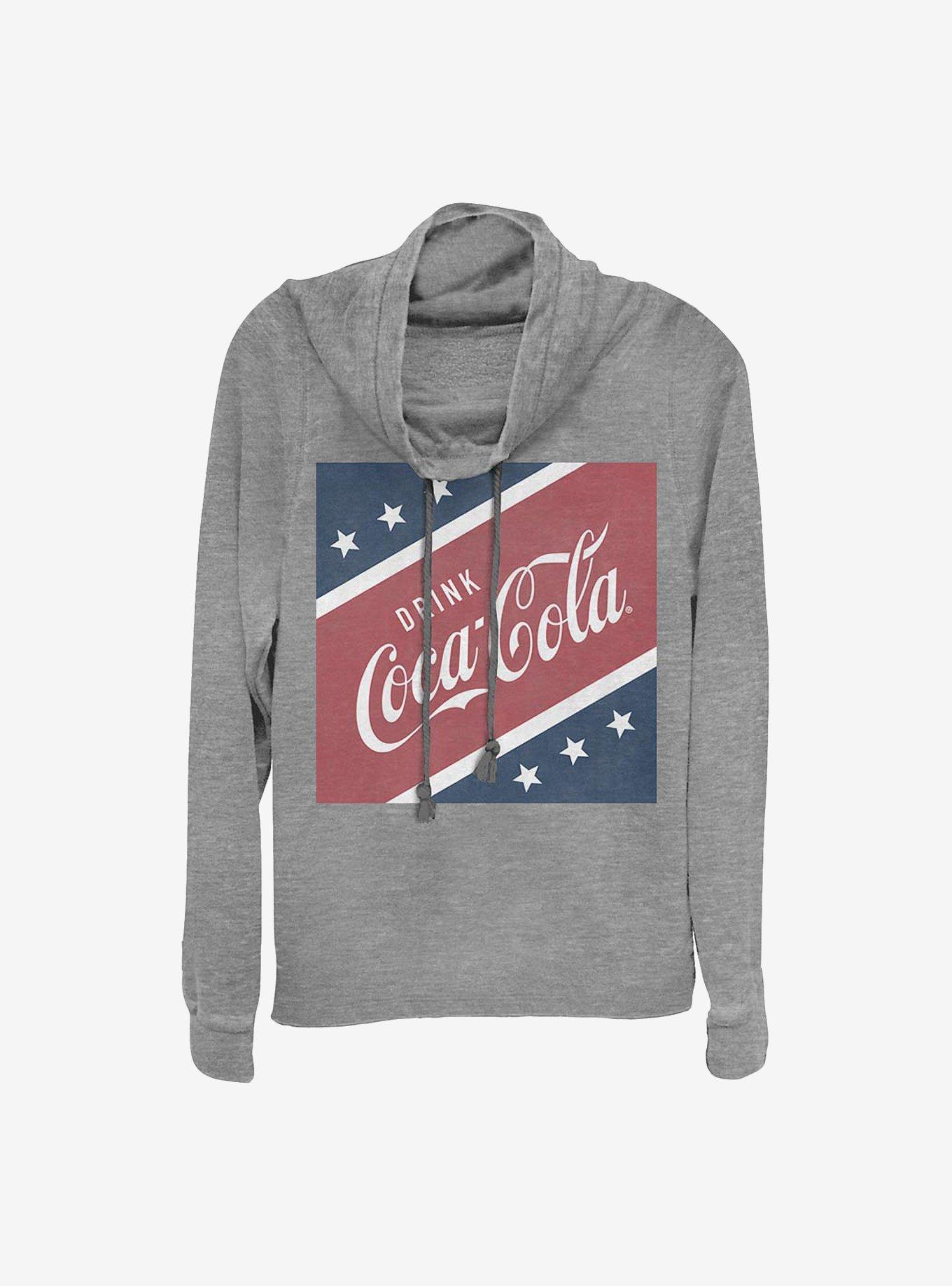 Coca-Cola The U.S. Drink Cowlneck Long-Sleeve Girls Top, , hi-res
