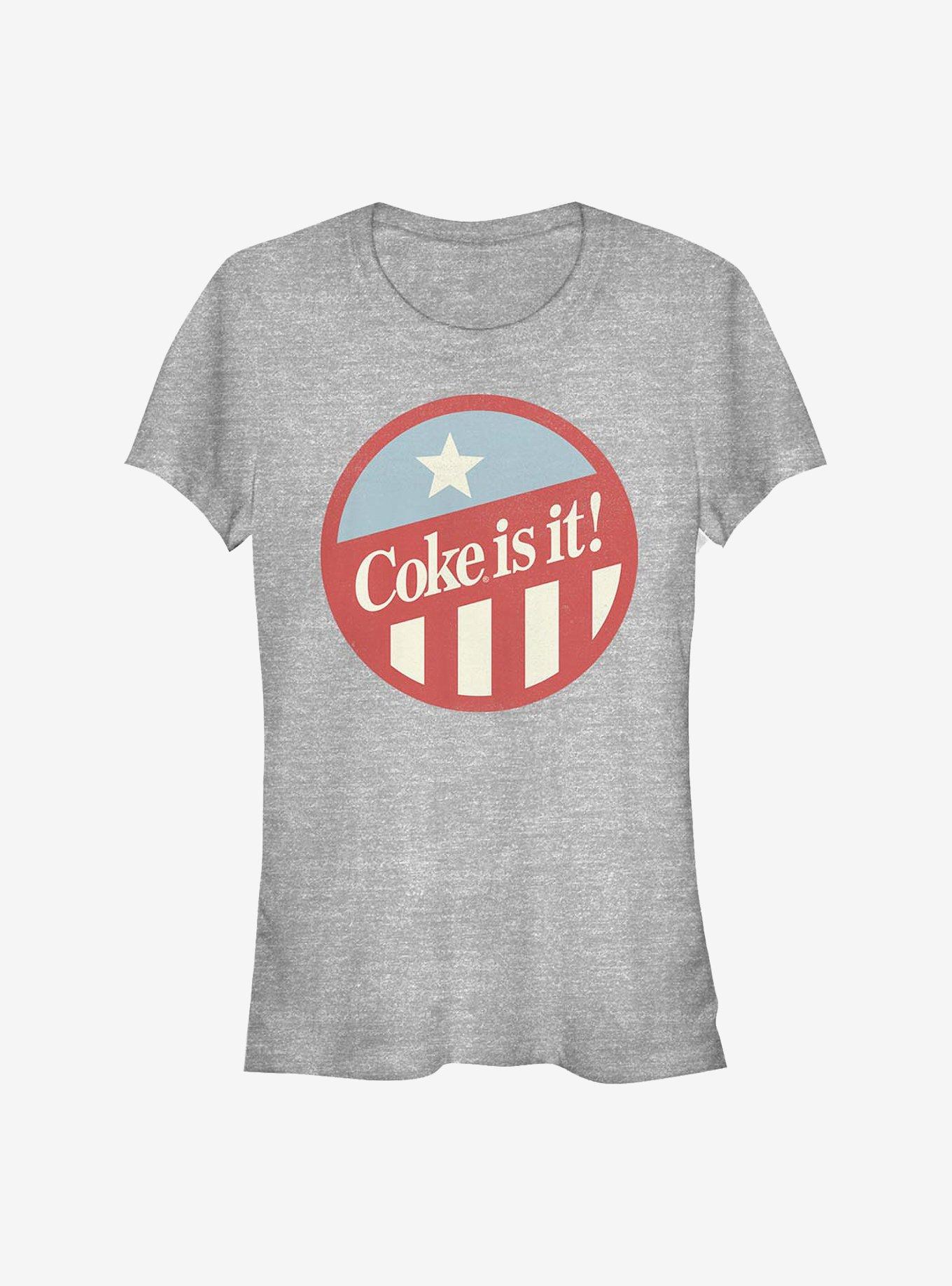 Coca-Cola Coke Is It! Girls T-Shirt, ATH HTR, hi-res