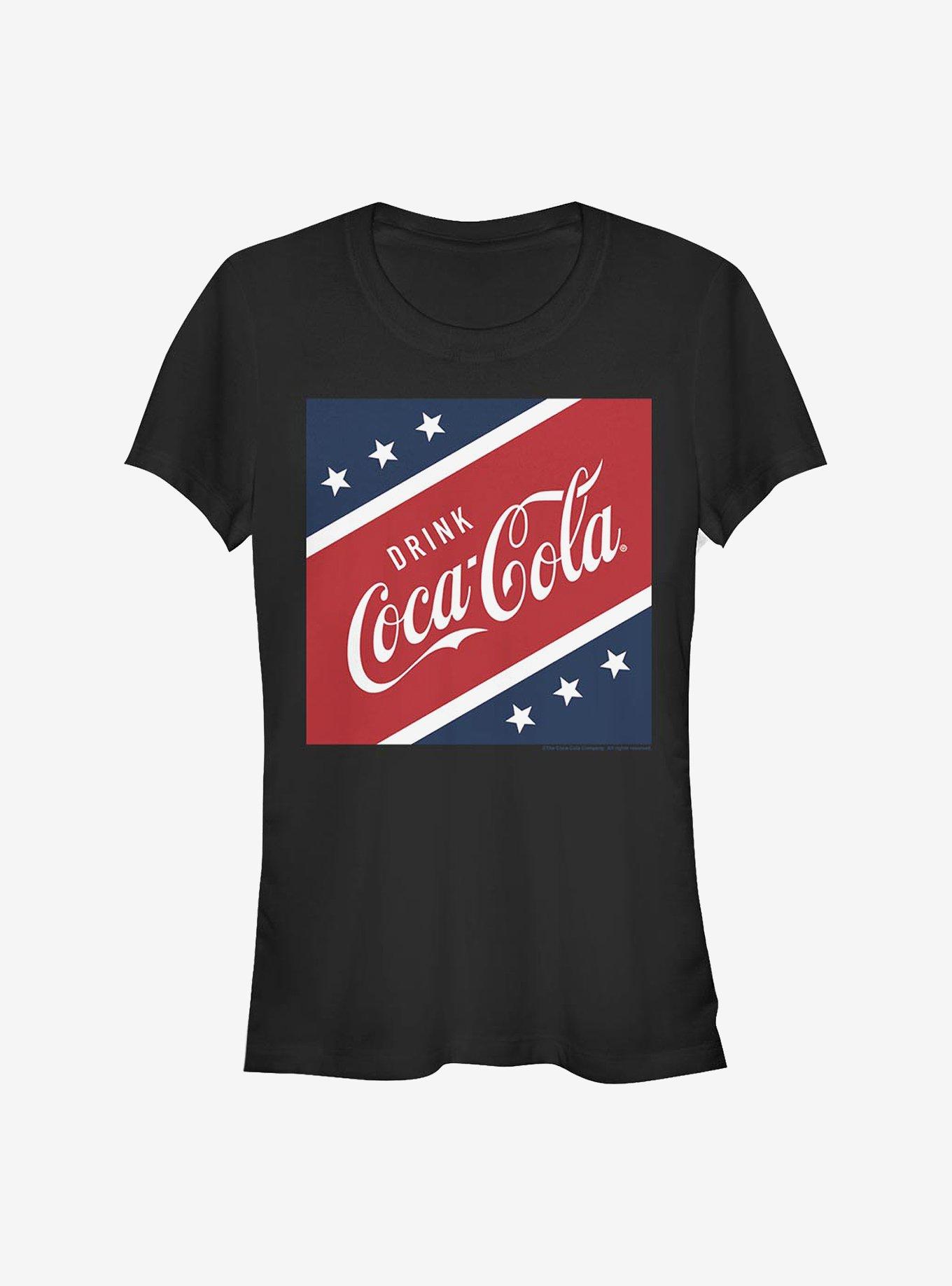 Coca-Cola The U.S. Drink Girls T-Shirt, BLACK, hi-res