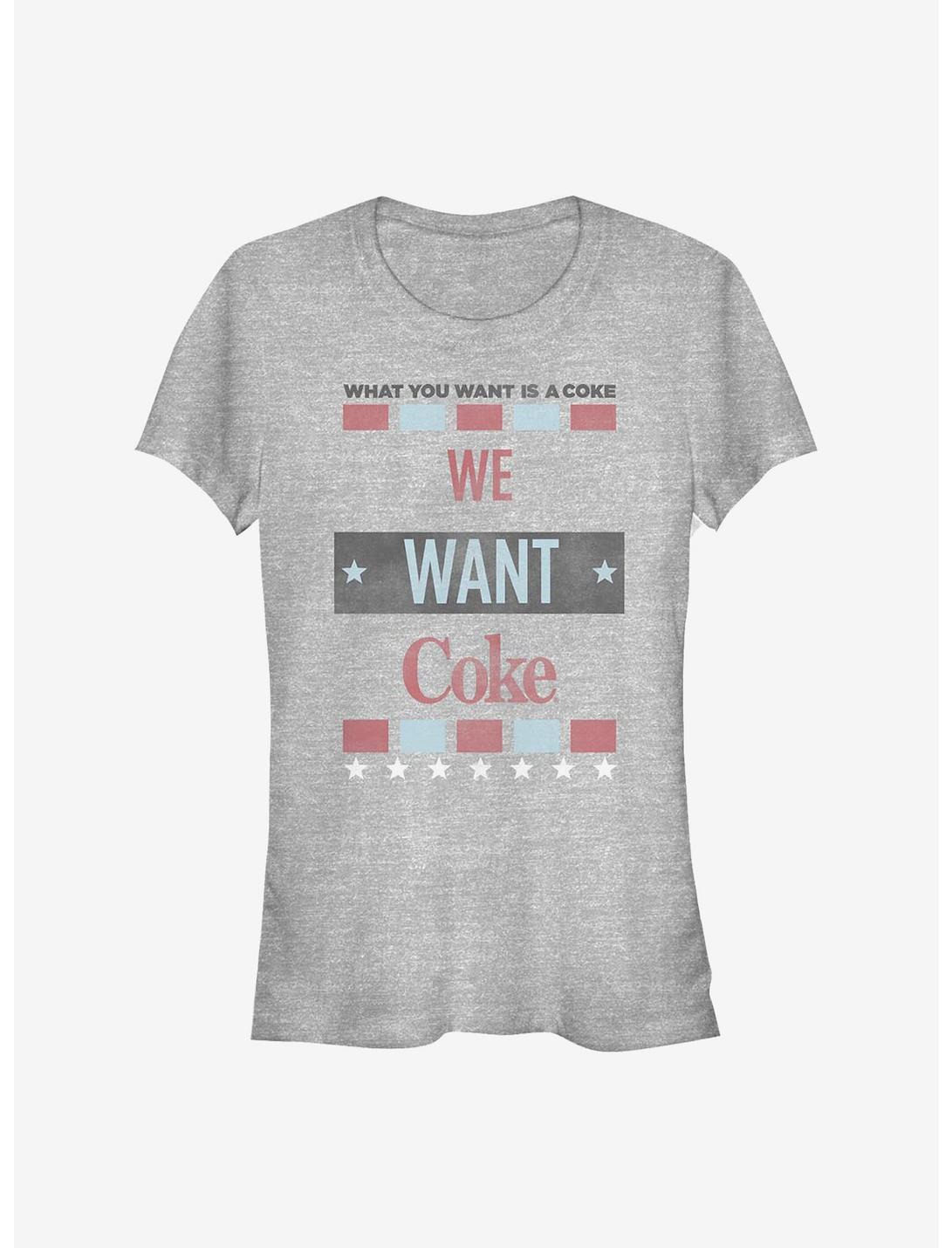 Coca-Cola What You Want Is Girls T-Shirt, ATH HTR, hi-res