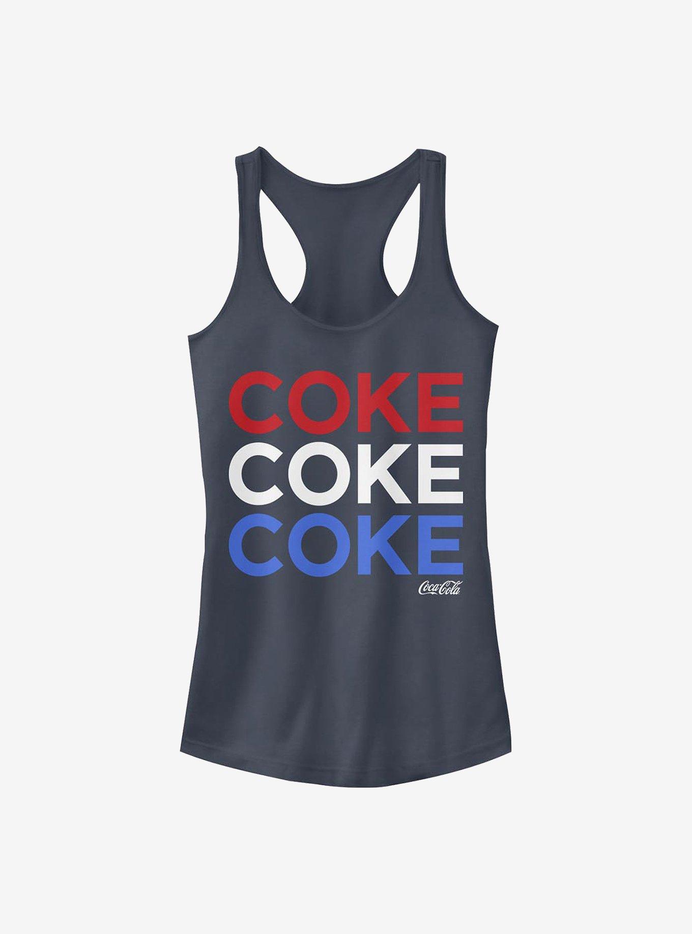 Coca-Cola Red White And Coke Girls Tank, INDIGO, hi-res