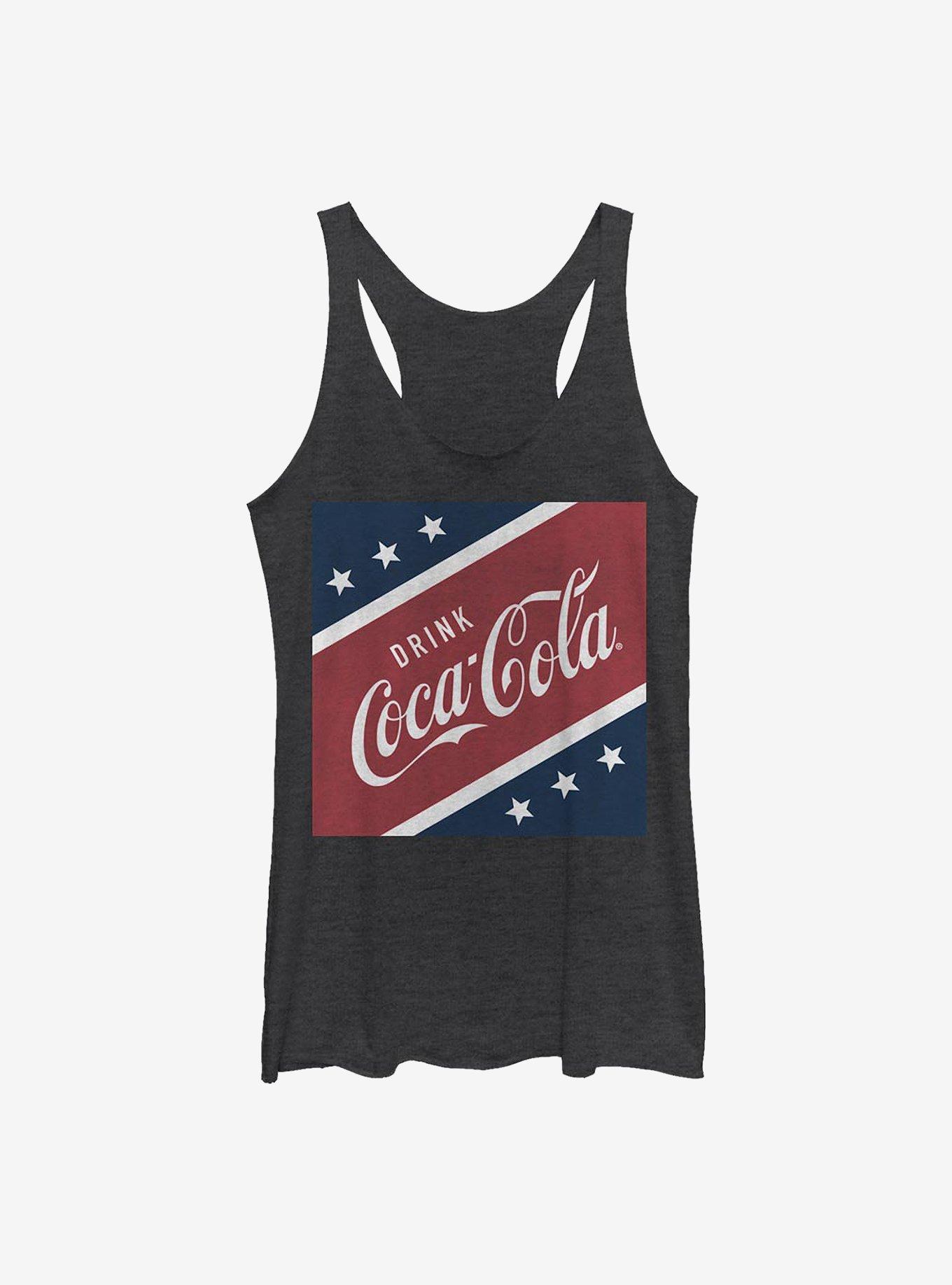 Coca-Cola The U.S. Drink Girls Tank, BLK HTR, hi-res