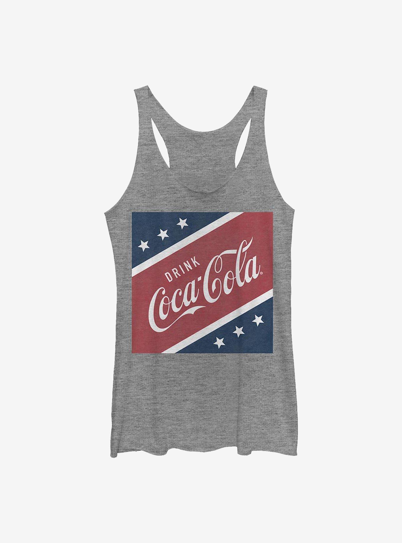 Coca-Cola The U.S. Drink Girls Tank, GRAY HTR, hi-res