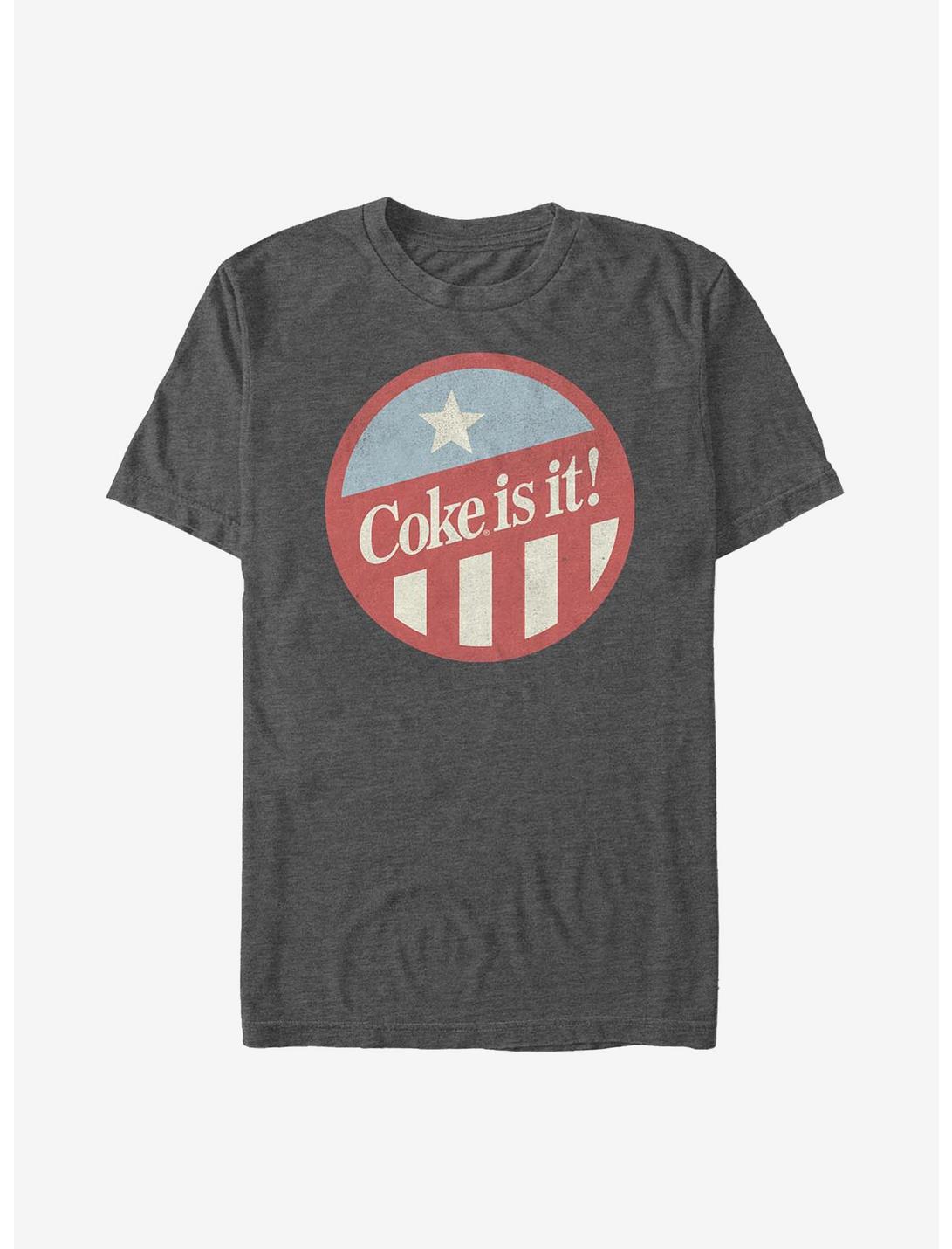 Coca-Cola Coke Is It! T-Shirt, CHAR HTR, hi-res