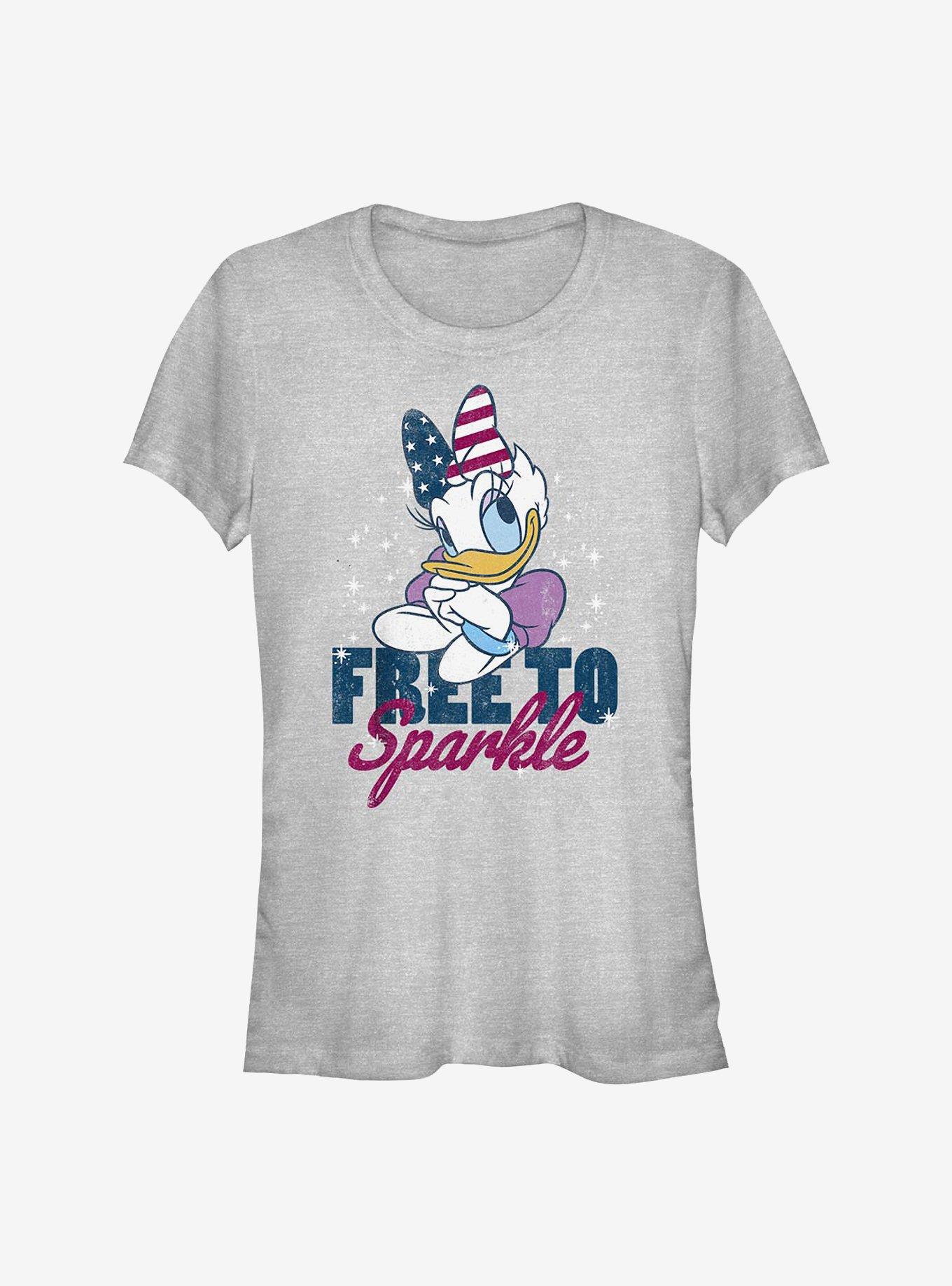 Disney Daisy Duck Free To Sparkle Girls T-Shirt, ATH HTR, hi-res