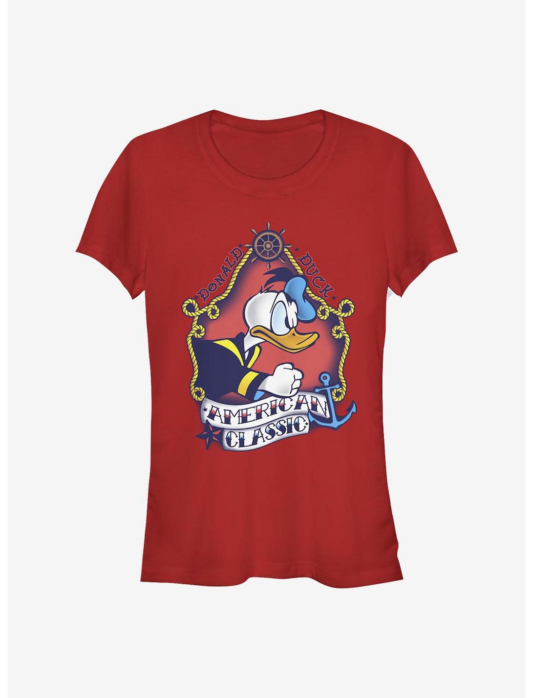 Disney Donald Duck Sailor Donald Traditional Girls T-Shirt, RED, hi-res