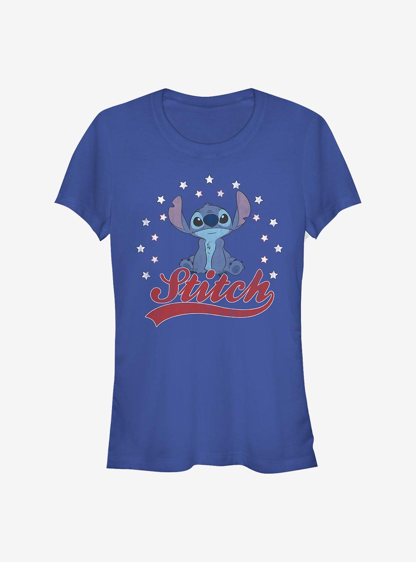 Disney Lilo & Stitch America Girls T-Shirt, ROYAL, hi-res