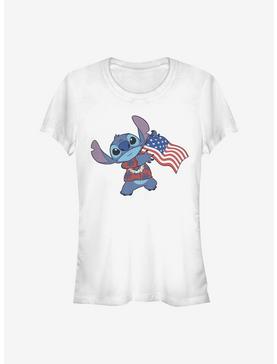 Disney Lilo & Stitch Tropical Stitch Flag Girls T-Shirt, , hi-res