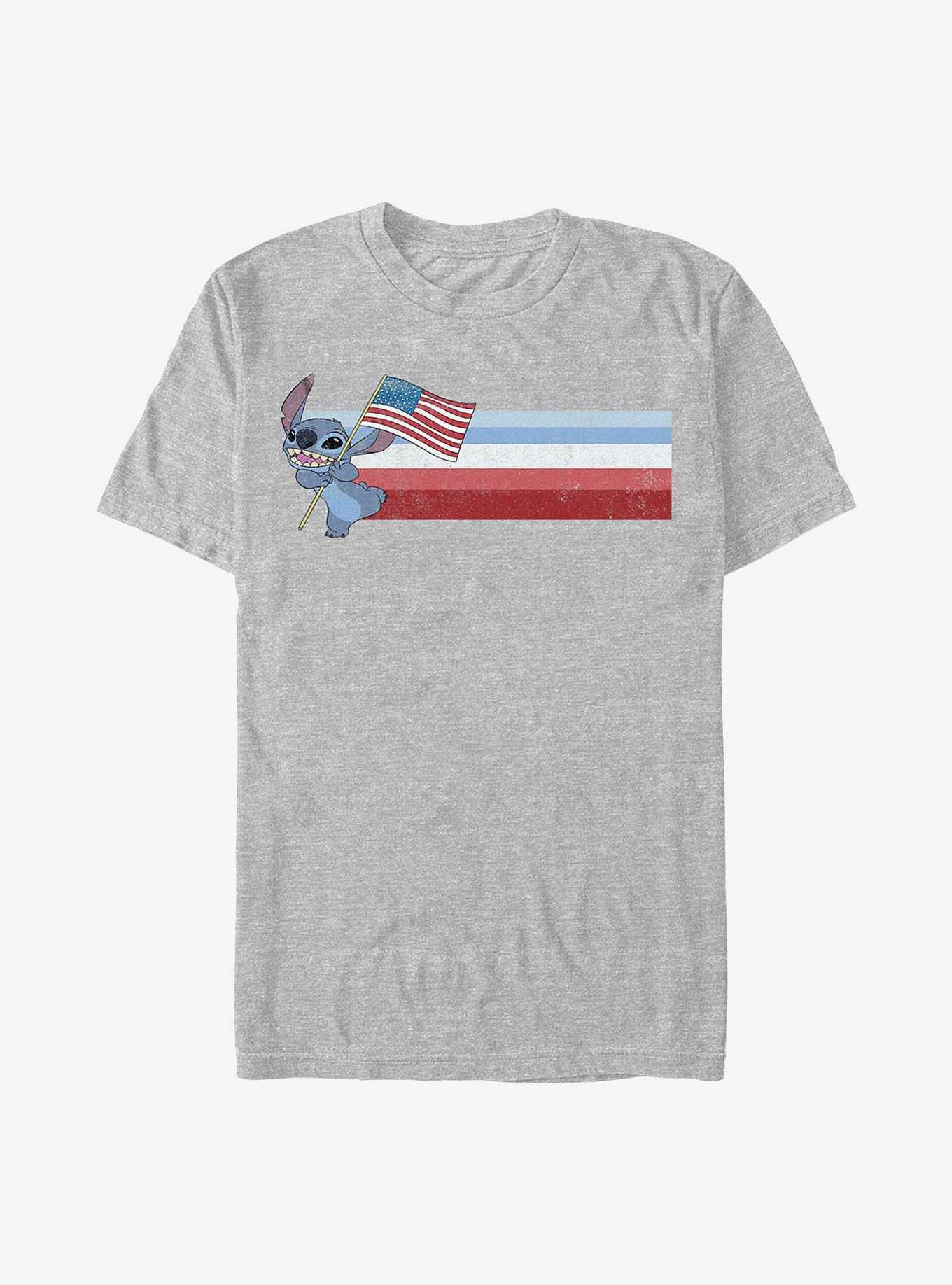 Disney Lilo & Stitch Flag Stitch T-Shirt, , hi-res