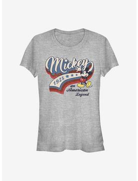 Disney Mickey Mouse 1928 An American Legend Girls T-Shirt, ATH HTR, hi-res