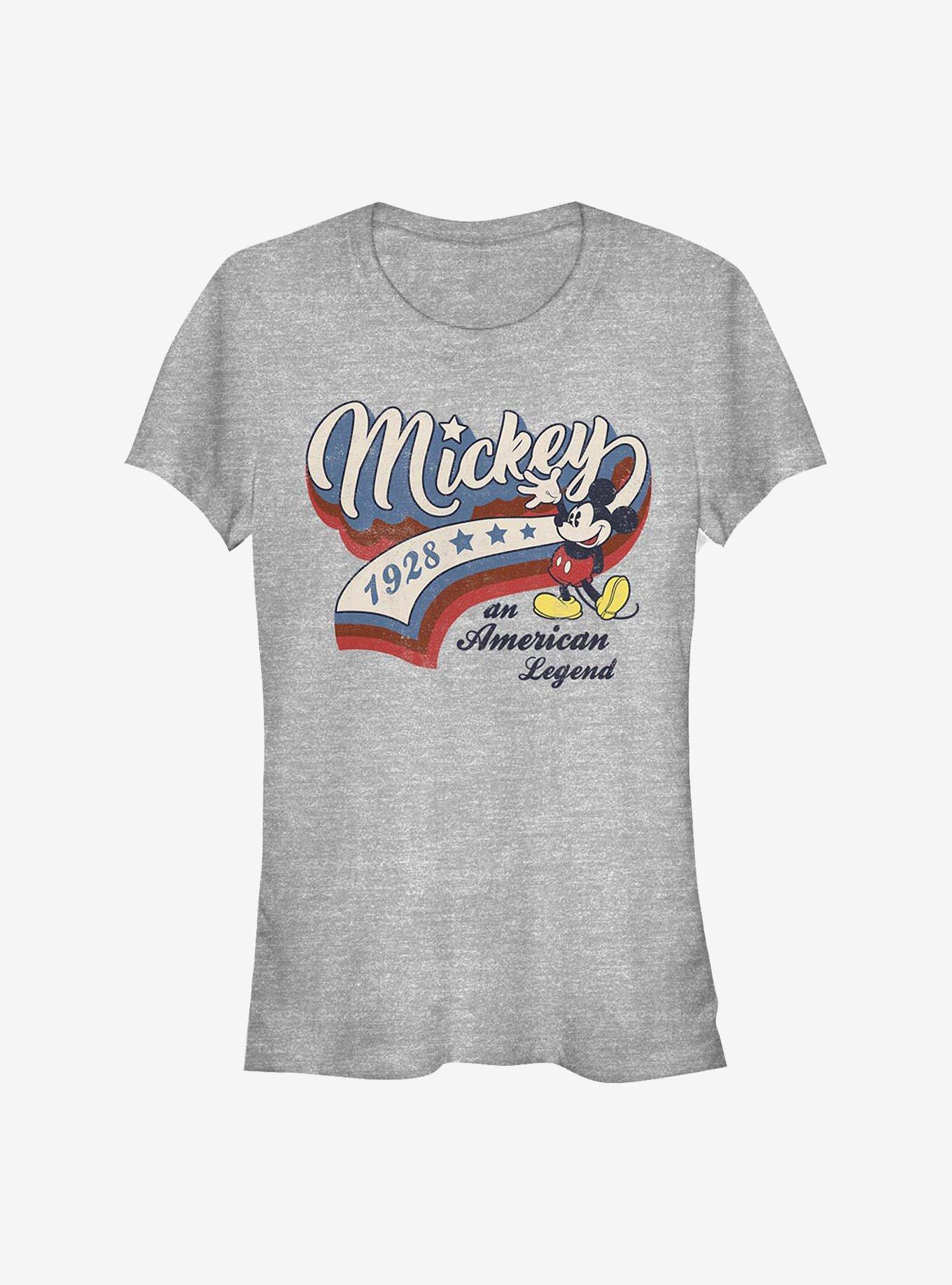 Disney Mickey Mouse 1928 An American Legend Girls T-Shirt, ATH HTR, hi-res