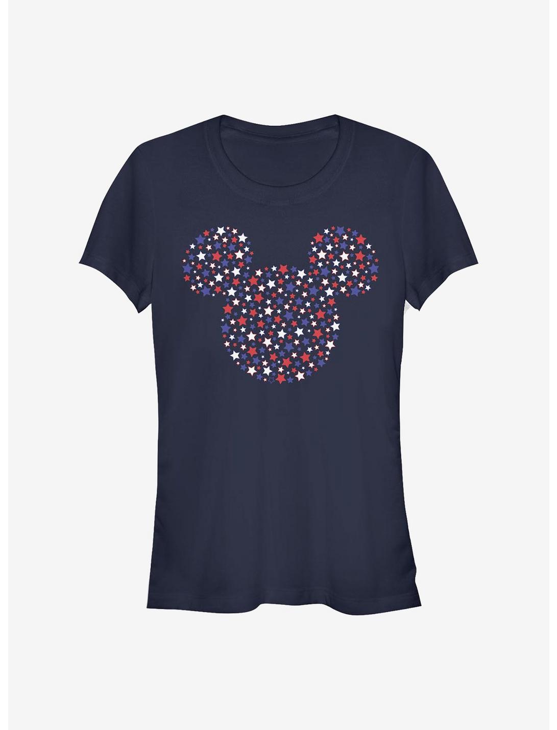 Disney Mickey Mouse Stars And Ears Girls T-Shirt, NAVY, hi-res