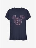 Disney Mickey Mouse Stars And Ears Girls T-Shirt, NAVY, hi-res