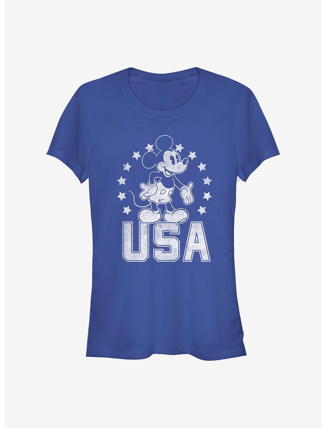 Disney Mickey Mouse USA Mickey Girls T-Shirt, ROYAL, hi-res
