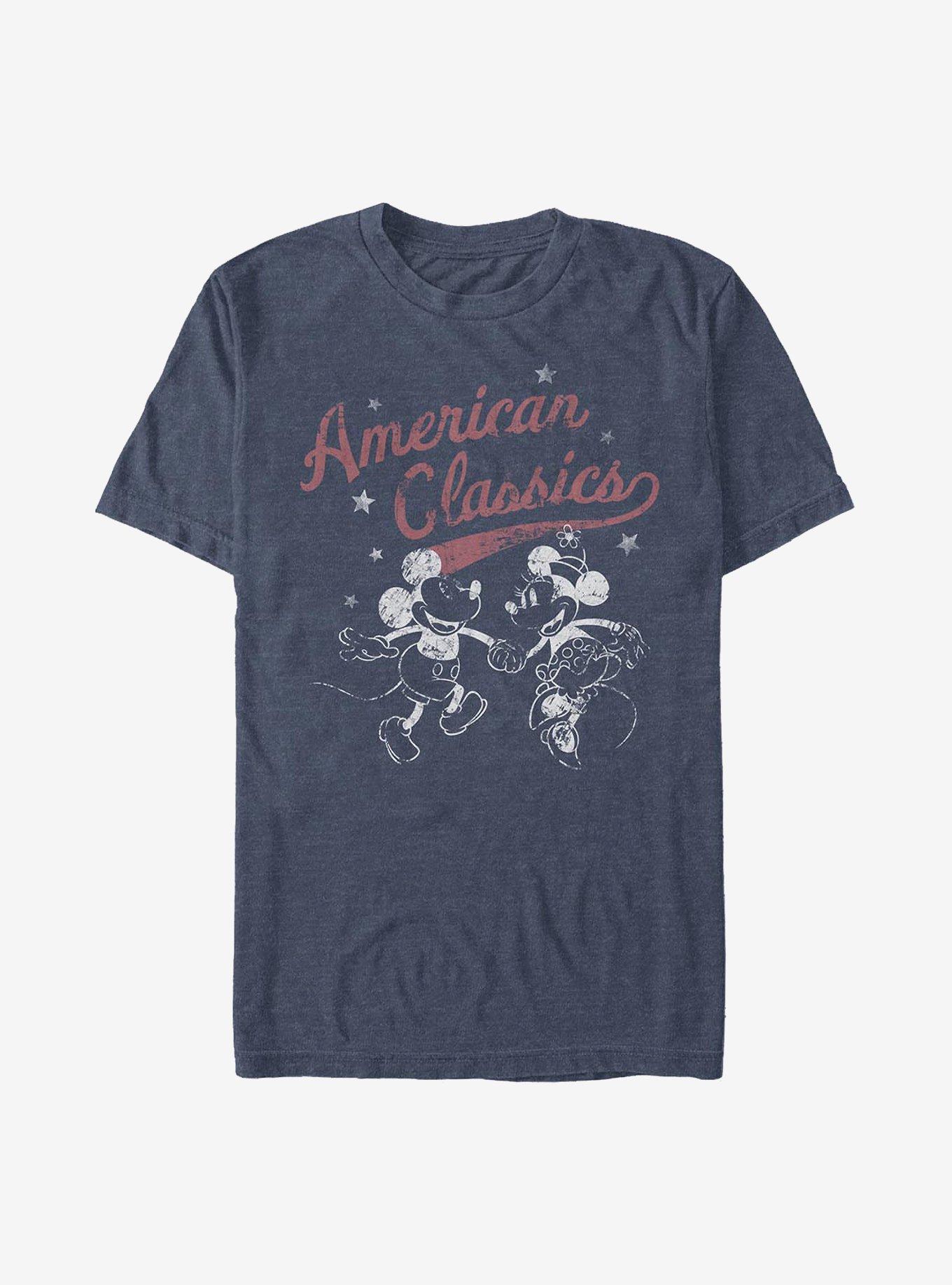 Disney Mickey Mouse American Classics T-Shirt, NAVY HTR, hi-res