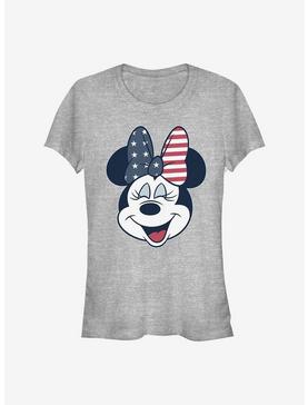 Disney Minnie Mouse America Bow Girls T-Shirt, ATH HTR, hi-res