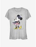 Disney Minnie Mouse Vintage U.S. Flag Girls T-Shirt, ATH HTR, hi-res