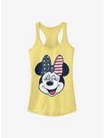 Disney Minnie Mouse America Bow Girls Tank, BANANA, hi-res