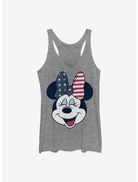 Disney Minnie Mouse America Bow Girls Tank, GRAY HTR, hi-res