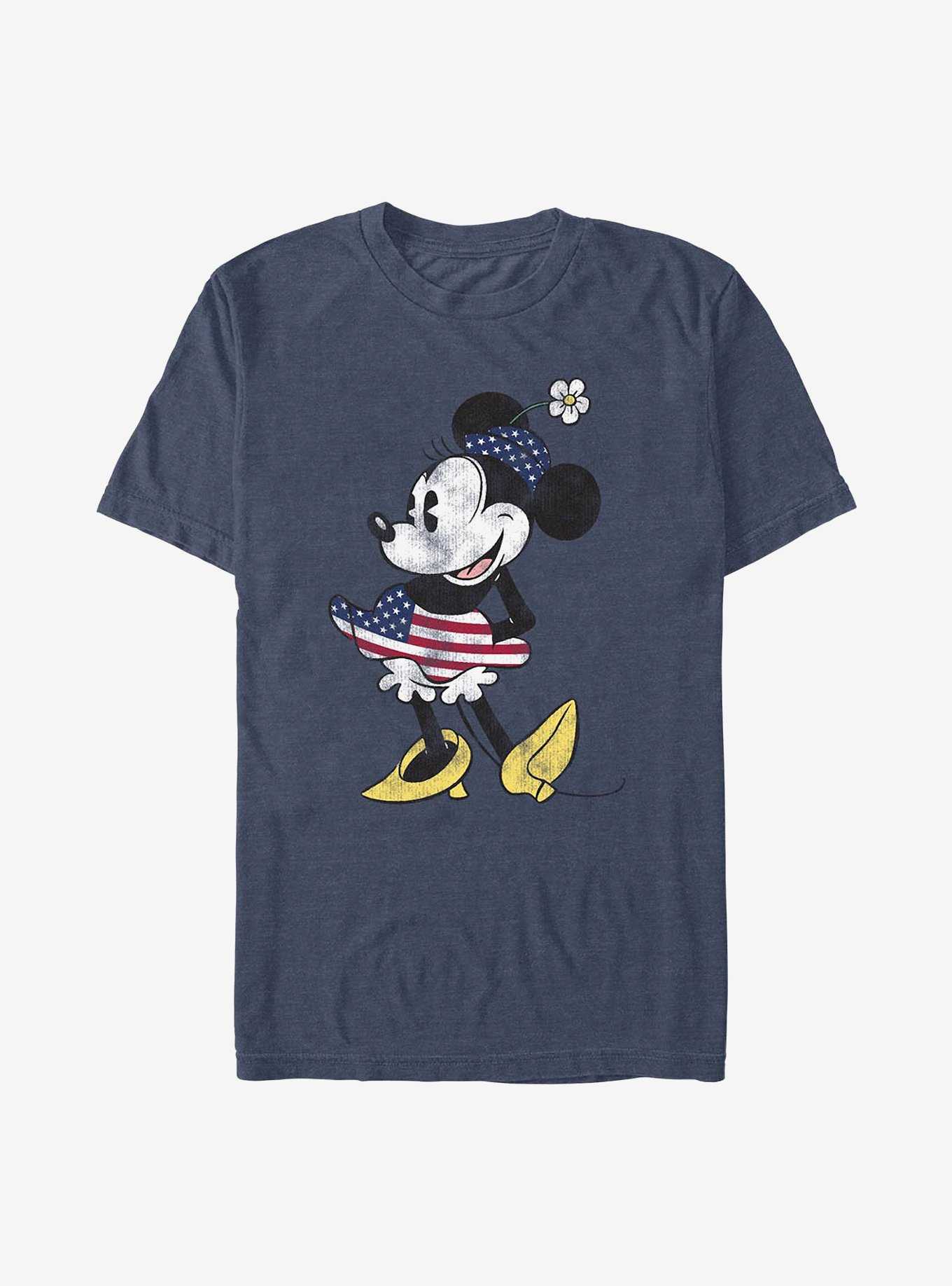 Disney Minnie Mouse Vintage U.S. Flag T-Shirt, , hi-res