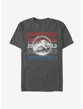 Jurassic Park Logo Repeat T-Shirt, , hi-res
