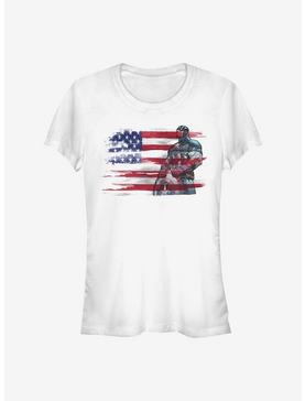 Marvel Captain America Capt Ink Flag Girls T-Shirt, , hi-res