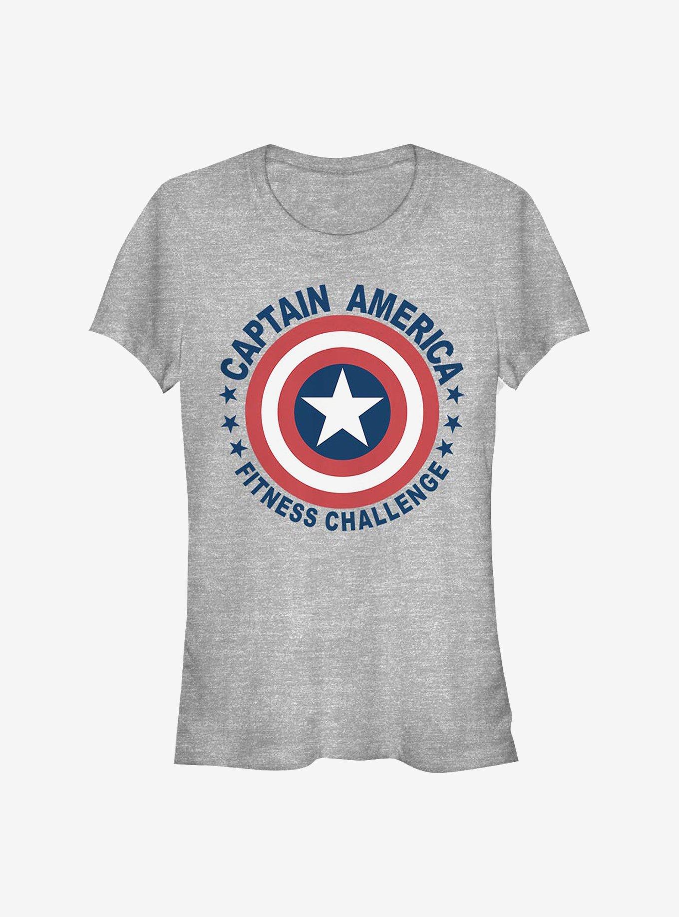 Marvel Captain America Fitness Challenge Girls T-Shirt