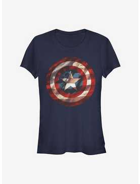 Marvel Captain America Flag Shield Girls T-Shirt, , hi-res