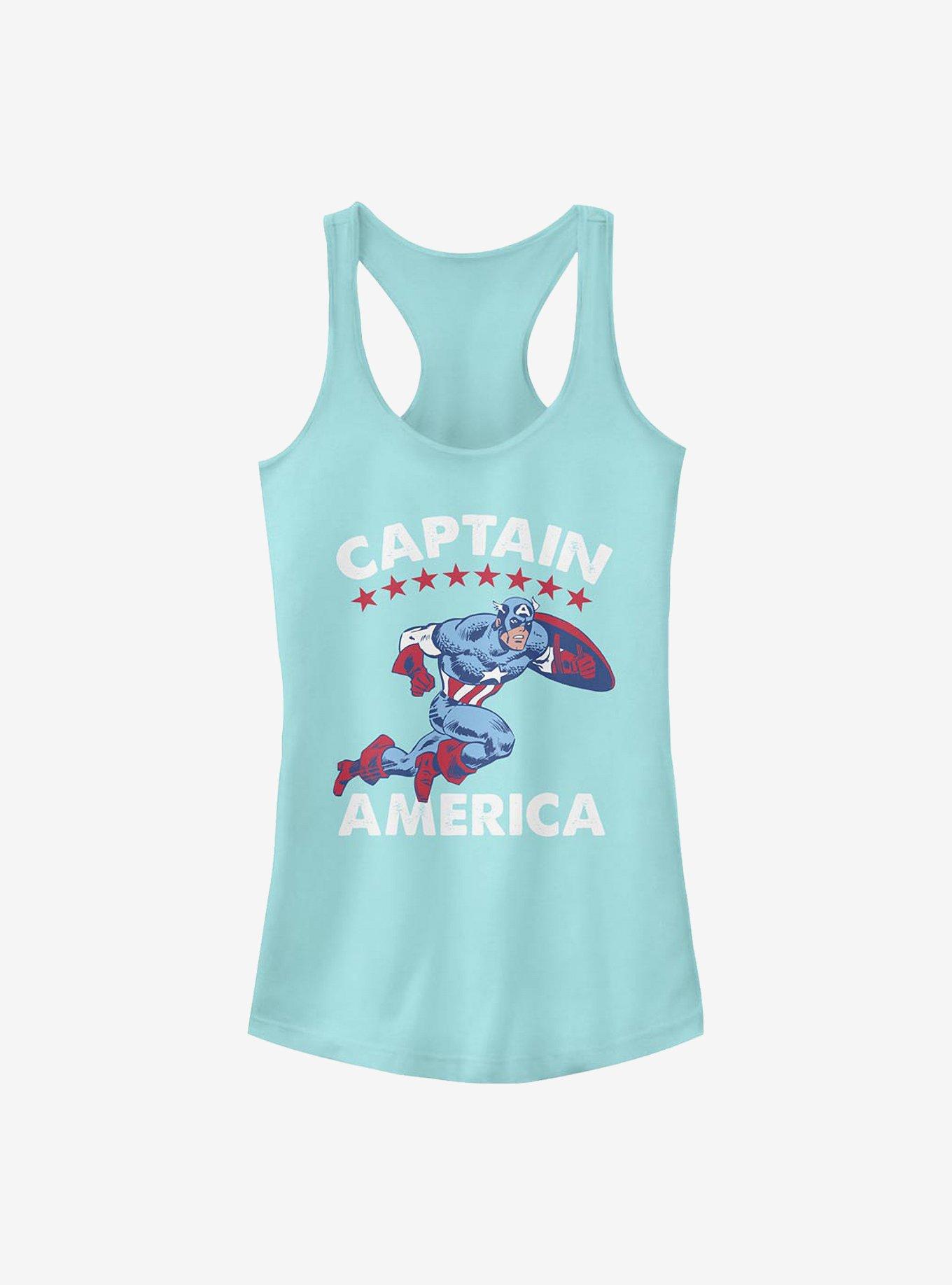 Marvel Captain America Classic Girls Tank, CANCUN, hi-res