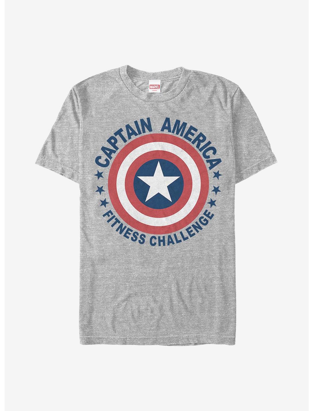 Marvel Captain America Fitness Challenge T-Shirt, ATH HTR, hi-res