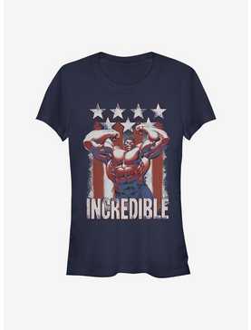 Marvel Hulk Flag Girls T-Shirt, , hi-res