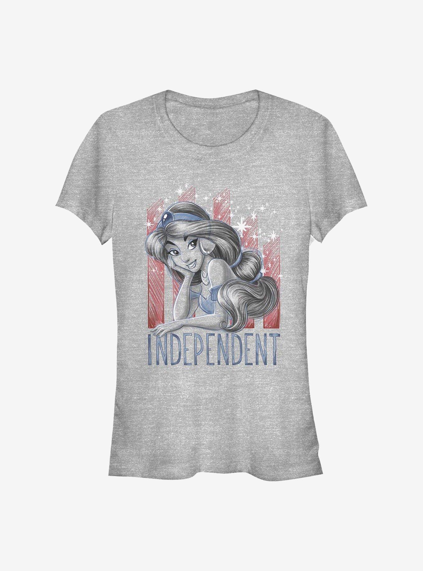 Disney Aladdin Independent Jasmine Girls T-Shirt, ATH HTR, hi-res