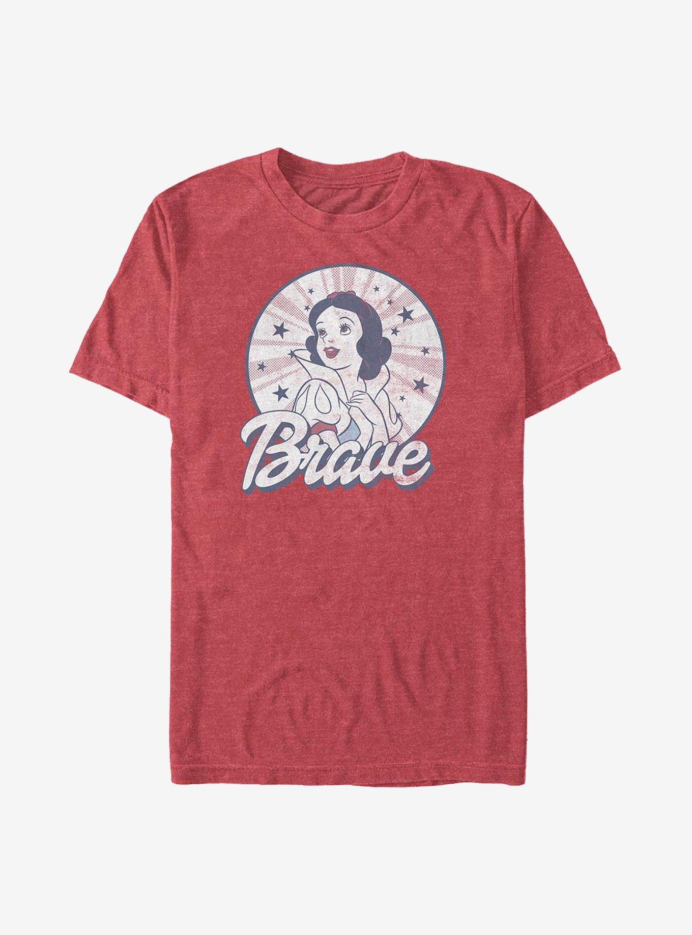 Disney Snow White Stars Brave T-Shirt, RED HTR, hi-res