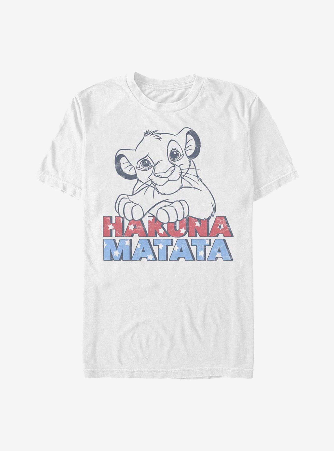 Disney The Lion King America Simba T-Shirt, WHITE, hi-res