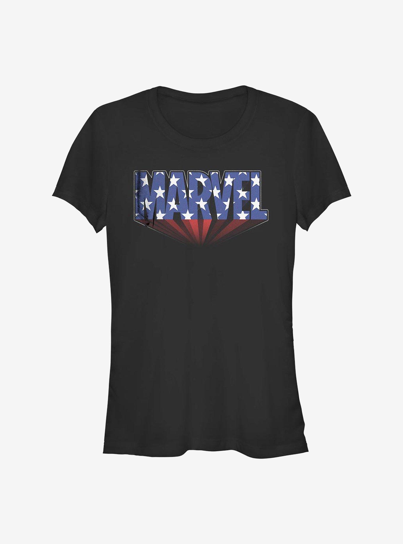 Marvel Star Logo Girls T-Shirt, , hi-res