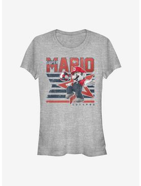 Nintendo Mario Soccer Stripes Girls T-Shirt, , hi-res
