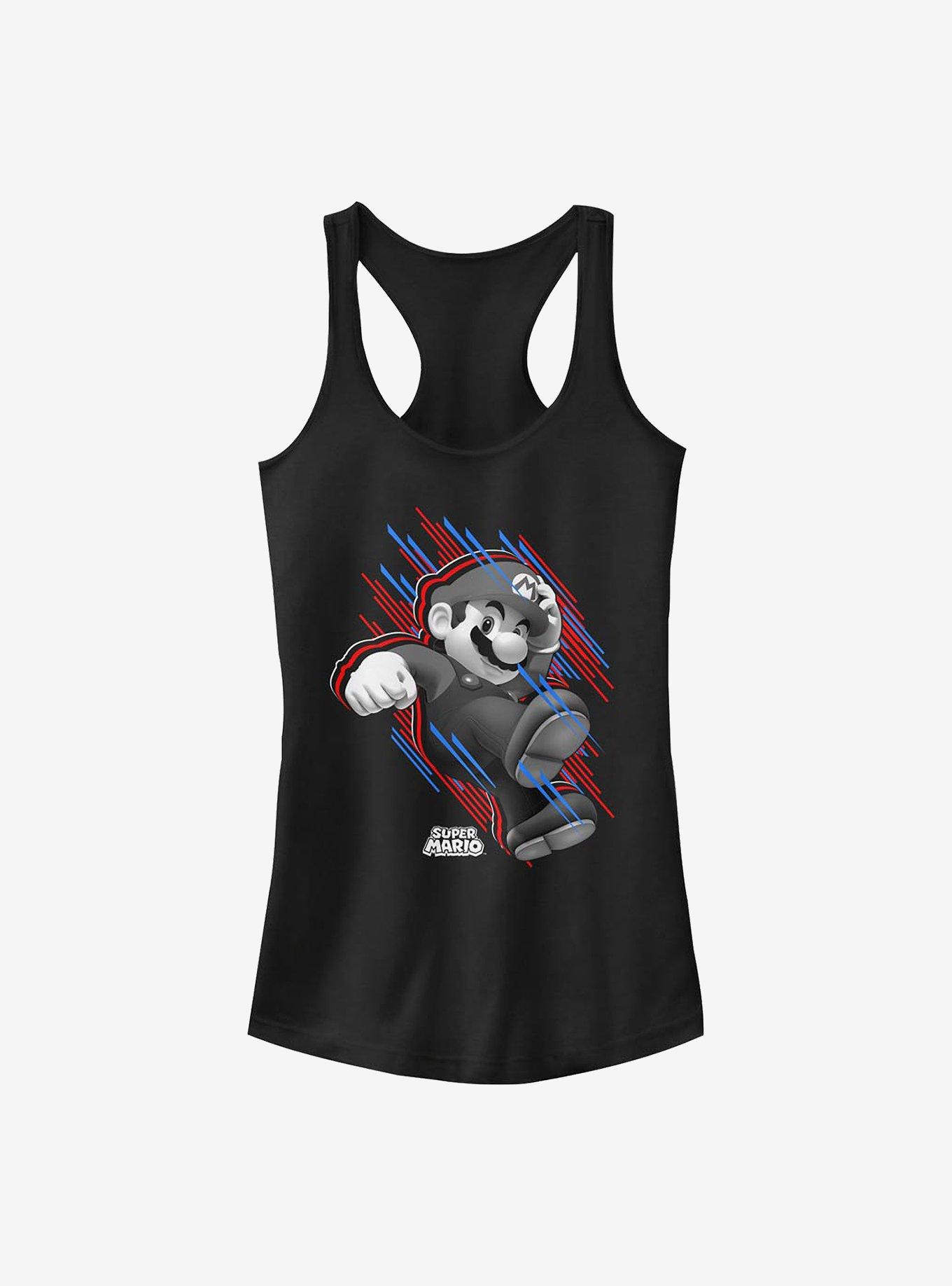 Nintendo Mario Fast Stripes Girls Tank, , hi-res