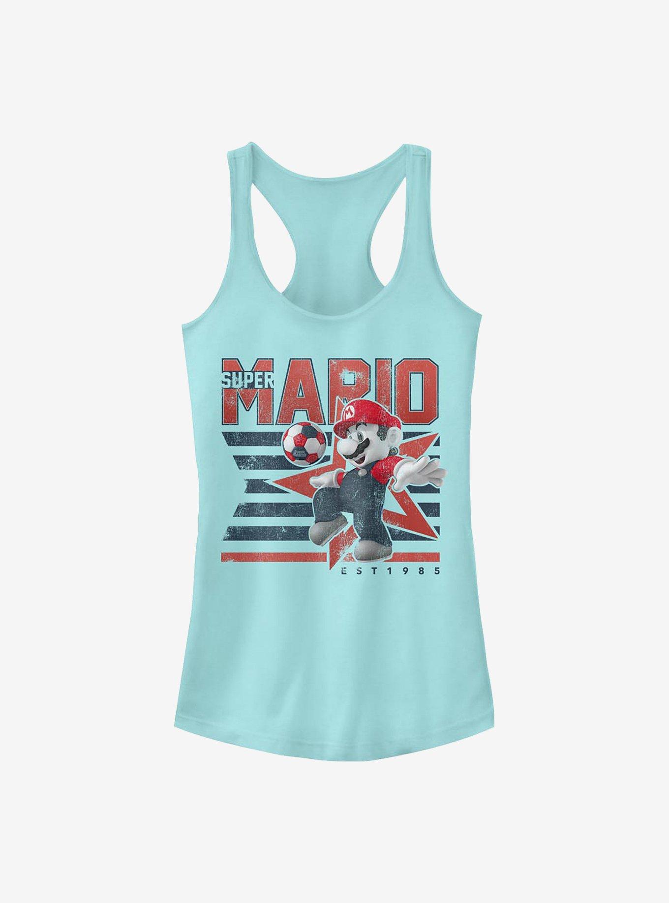 Nintendo Mario Soccer Stripes Girls Tank, CANCUN, hi-res